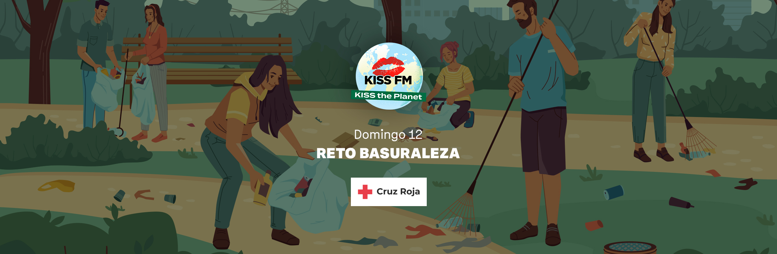 Participa en «1 metro cuadrado contra la basuraleza» – KISS FM