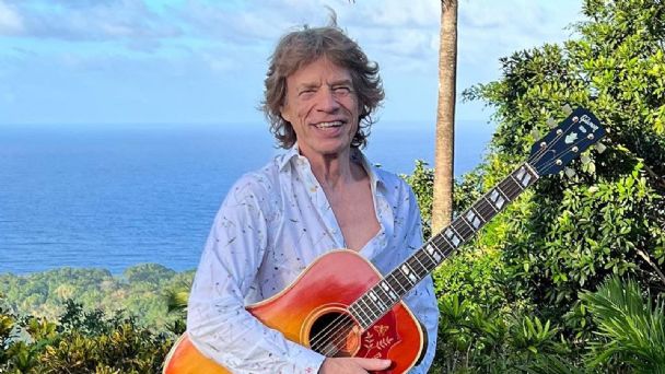Mick Jagger se fue de España con una guitarra nueva