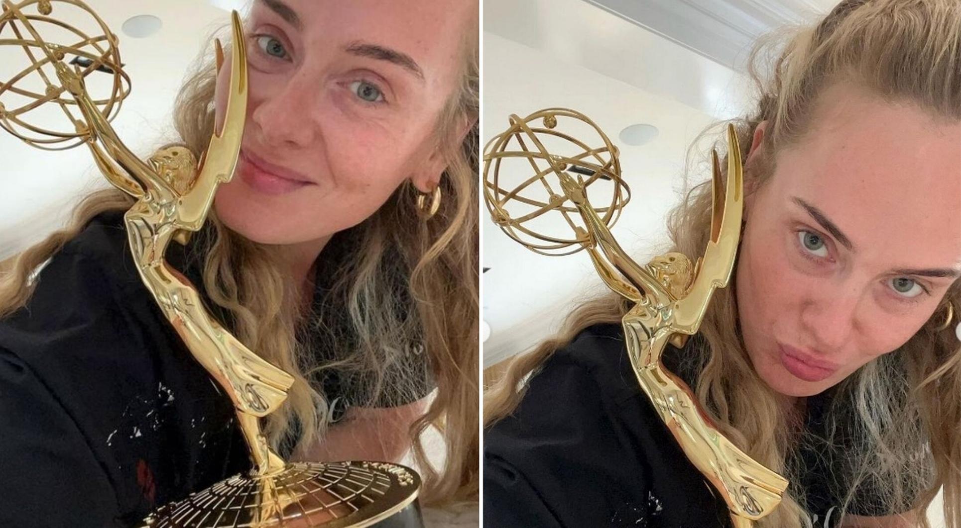 Adele, con un Emmy y un look de lo más natural